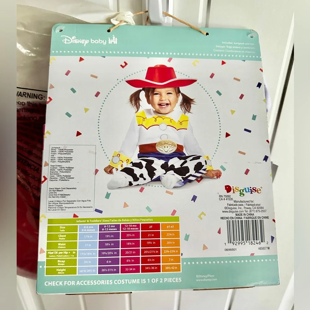 Disney Baby Toy Story Jessie Halloween Costume Size 12-18M